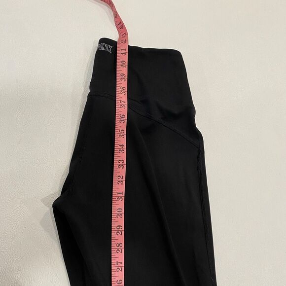 PINK Active Flare Yoga Pants Black Women’s Size M High Waist Stretch - Picture 6 of 6